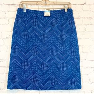 J. McLaughlin Blue Pencil Skirt NWT